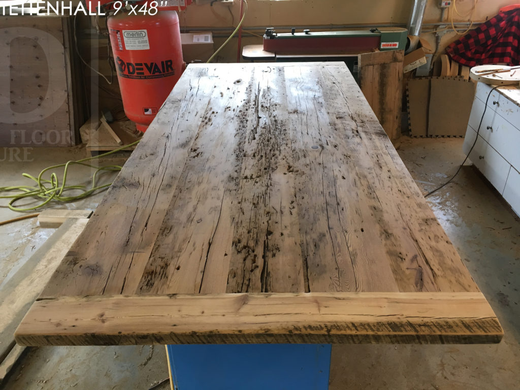 reclaimed wood table, barnboard, epoxy, hd threshing, rustic, country, cottage, modern, reclaimed wood table, gerald reinink, barnboard, grey, gray, mennonite