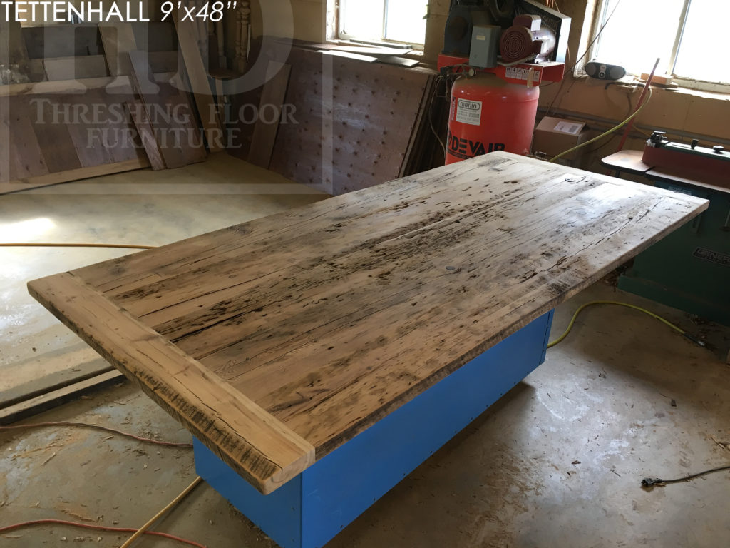 reclaimed wood table, barnboard, epoxy, hd threshing, rustic, country, cottage, modern, reclaimed wood table, gerald reinink, barnboard, grey, gray, mennonite