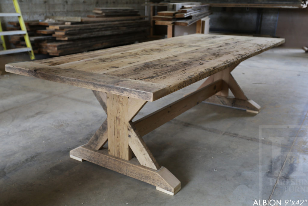 reclaimed wood table, Hamilton, ontario, pine, old growth pine, unique table ontario, gerald reinink, rustic furniture canada, rustic furniture ontario