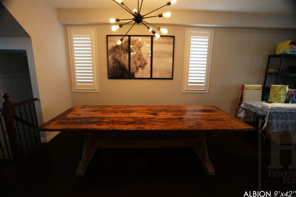 reclaimed wood table, Hamilton, ontario, pine, old growth pine, unique table ontario, gerald reinink, rustic furniture canada, rustic furniture ontario