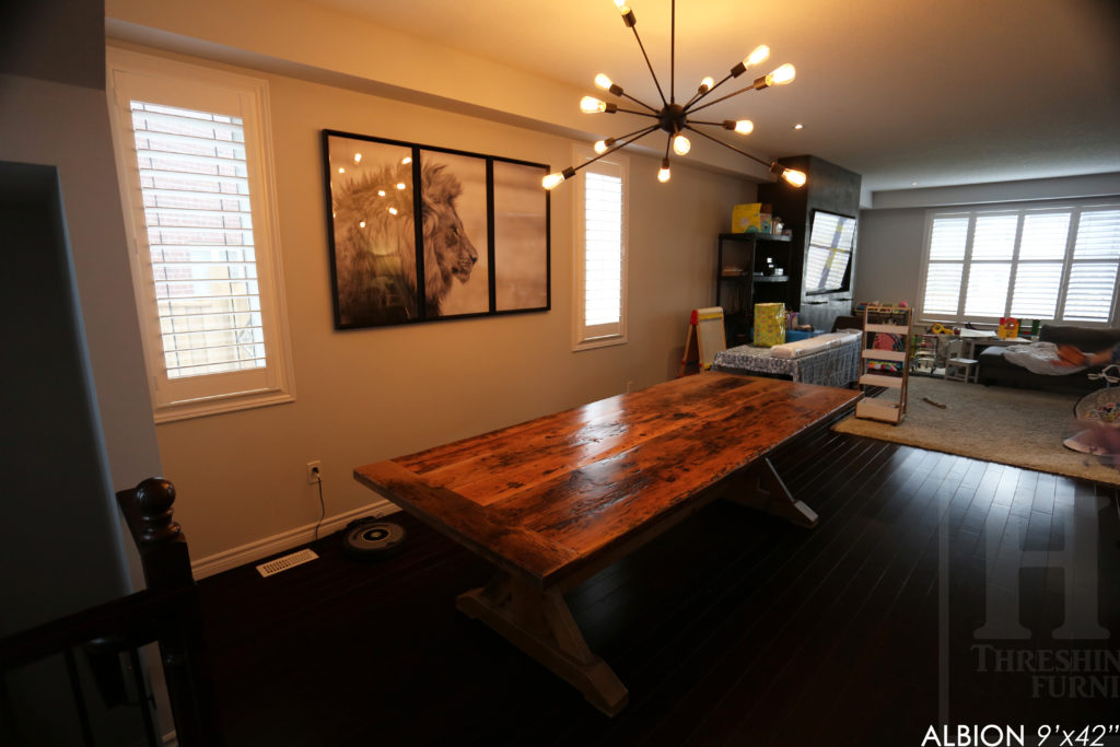 reclaimed wood table, Hamilton, ontario, pine, old growth pine, unique table ontario, gerald reinink, rustic furniture canada, rustic furniture ontario