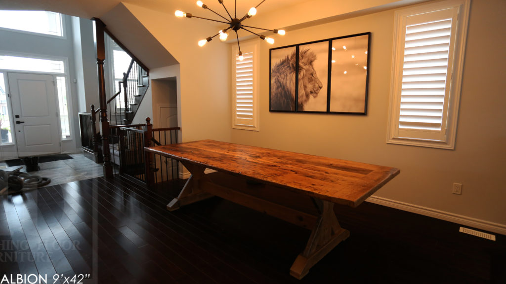 reclaimed wood table, Hamilton, ontario, pine, old growth pine, unique table ontario, gerald reinink, rustic furniture canada, rustic furniture ontario