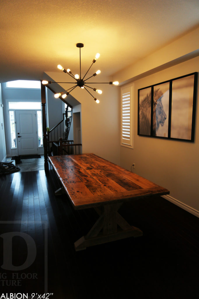 reclaimed wood table, Hamilton, ontario, pine, old growth pine, unique table ontario, gerald reinink, rustic furniture canada, rustic furniture ontario