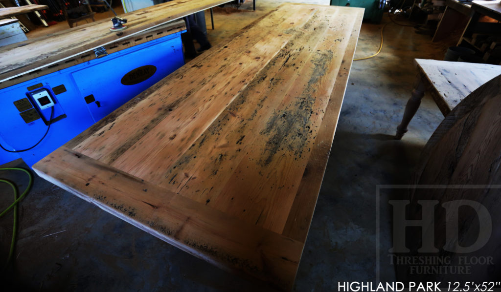 reclaimed wood table, rustic furniture, Dundas Ontario, epoxy finish, threshing table, old growth wood, rustic, cottage, farmhouse, hd threshing, custom table ontario, solid wood table, recycled wood table, hd threshing floor furniture, gerald reinink