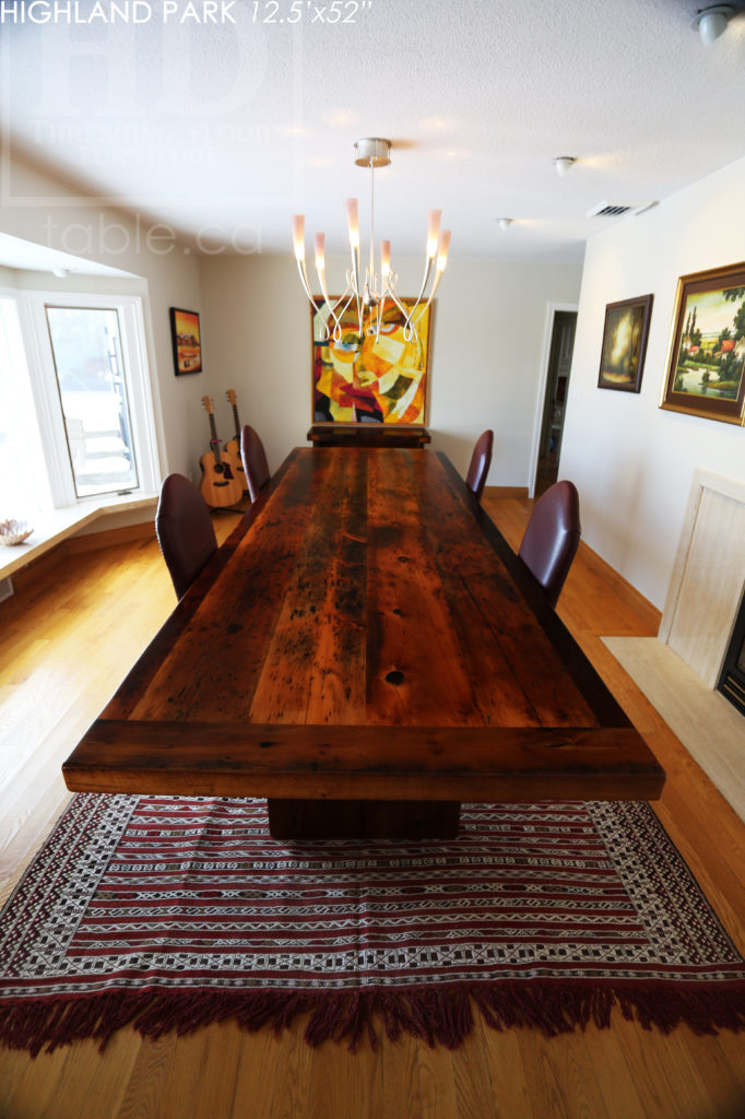 reclaimed wood table, rustic furniture, Dundas Ontario, epoxy finish, threshing table, old growth wood, rustic, cottage, farmhouse, hd threshing, custom table ontario, solid wood table, recycled wood table, hd threshing floor furniture, gerald reinink