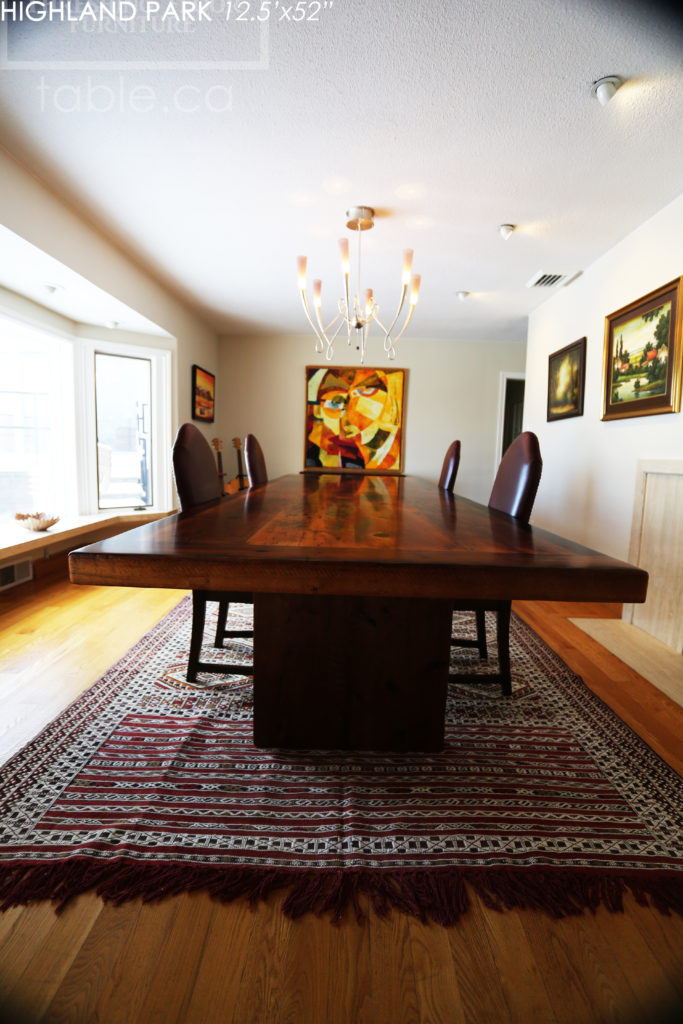 reclaimed wood table, rustic furniture, Dundas Ontario, epoxy finish, threshing table, old growth wood, rustic, cottage, farmhouse, hd threshing, custom table ontario, solid wood table, recycled wood table, hd threshing floor furniture, gerald reinink