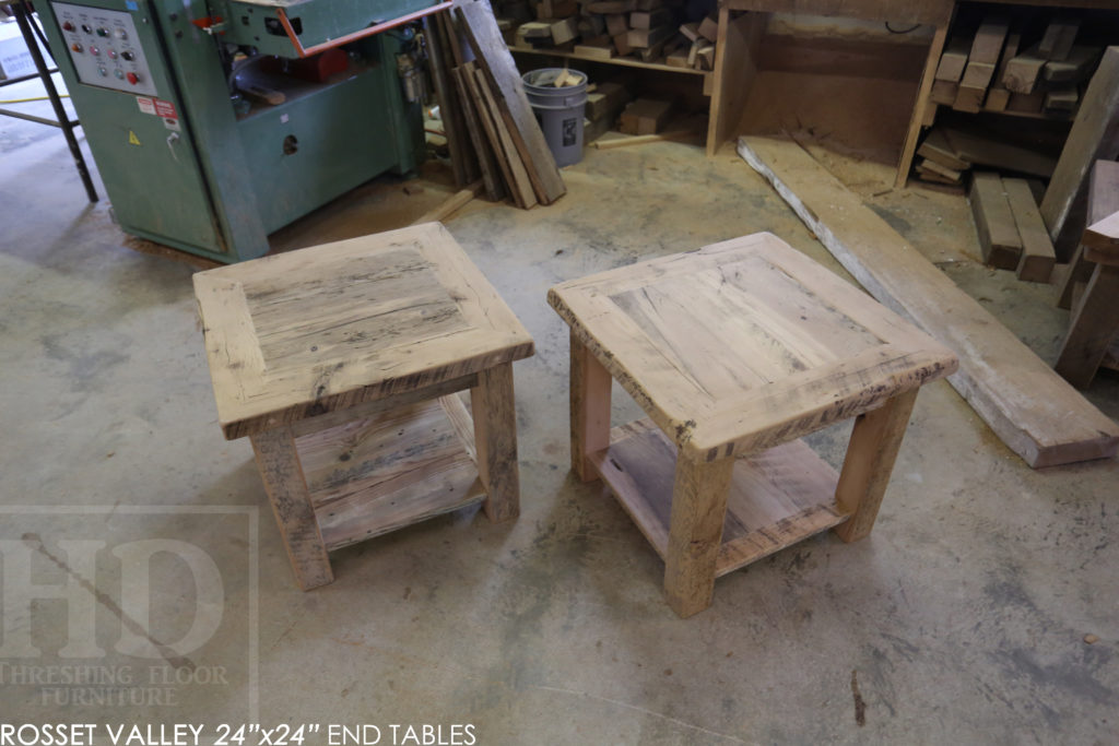 end table, reclaimed wood end table, custom end table, hemlock, barnwood end table, reclaimed wood furniture Ontario, HD Threshing Floor Furniture, distressed, farmhouse, rustic, farmhouse, cottage, epoxy, gerald reinink