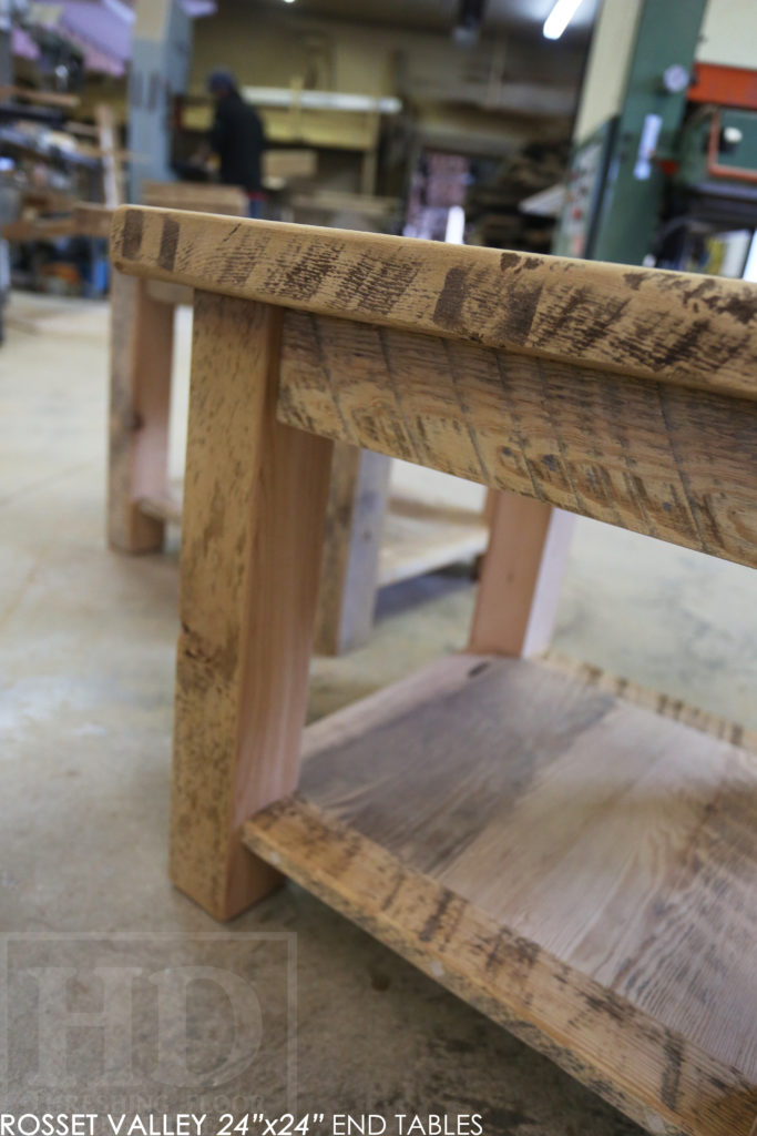 end table, reclaimed wood end table, custom end table, hemlock, barnwood end table, reclaimed wood furniture Ontario, HD Threshing Floor Furniture, distressed, farmhouse, rustic, farmhouse, cottage, epoxy, gerald reinink