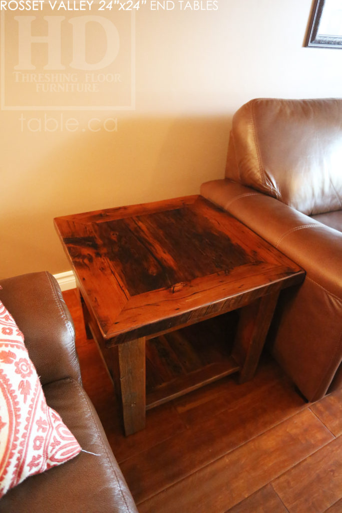 end table, reclaimed wood end table, custom end table, hemlock, barnwood end table, reclaimed wood furniture Ontario, HD Threshing Floor Furniture, distressed, farmhouse, rustic, farmhouse, cottage, epoxy, gerald reinink