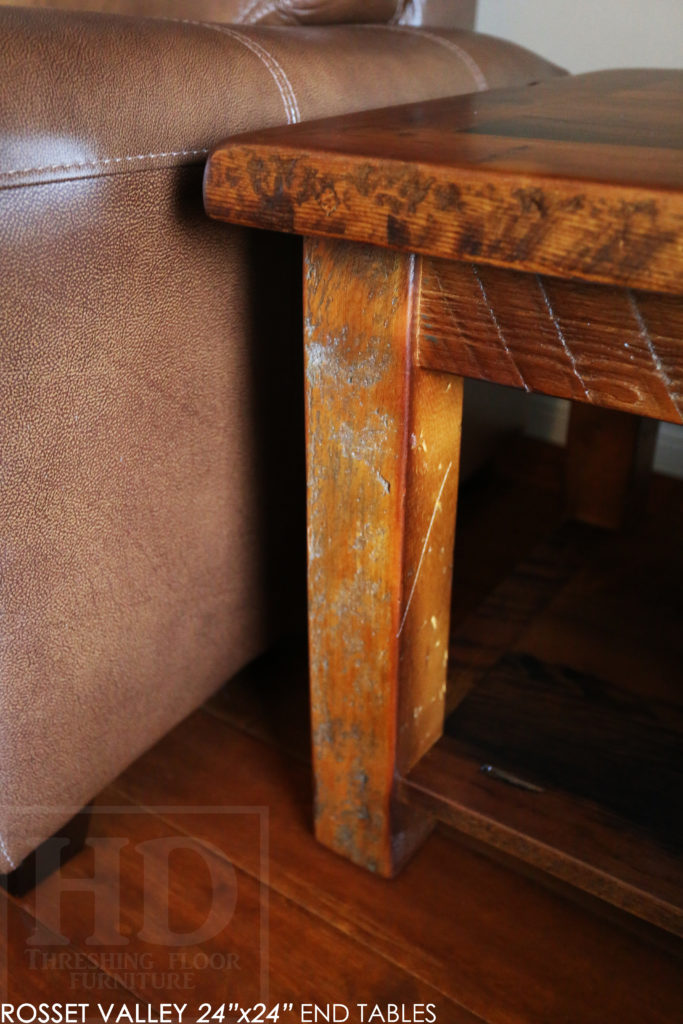 end table, reclaimed wood end table, custom end table, hemlock, barnwood end table, reclaimed wood furniture Ontario, HD Threshing Floor Furniture, distressed, farmhouse, rustic, farmhouse, cottage, epoxy, gerald reinink