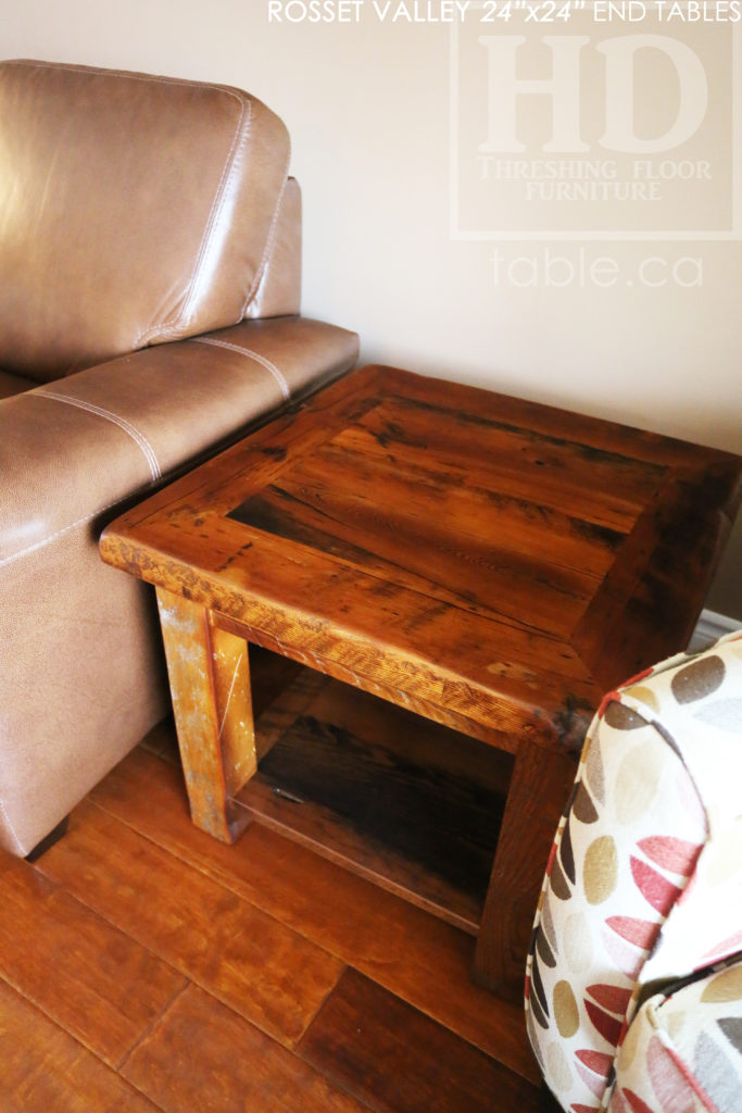 end table, reclaimed wood end table, custom end table, hemlock, barnwood end table, reclaimed wood furniture Ontario, HD Threshing Floor Furniture, distressed, farmhouse, rustic, farmhouse, cottage, epoxy, gerald reinink