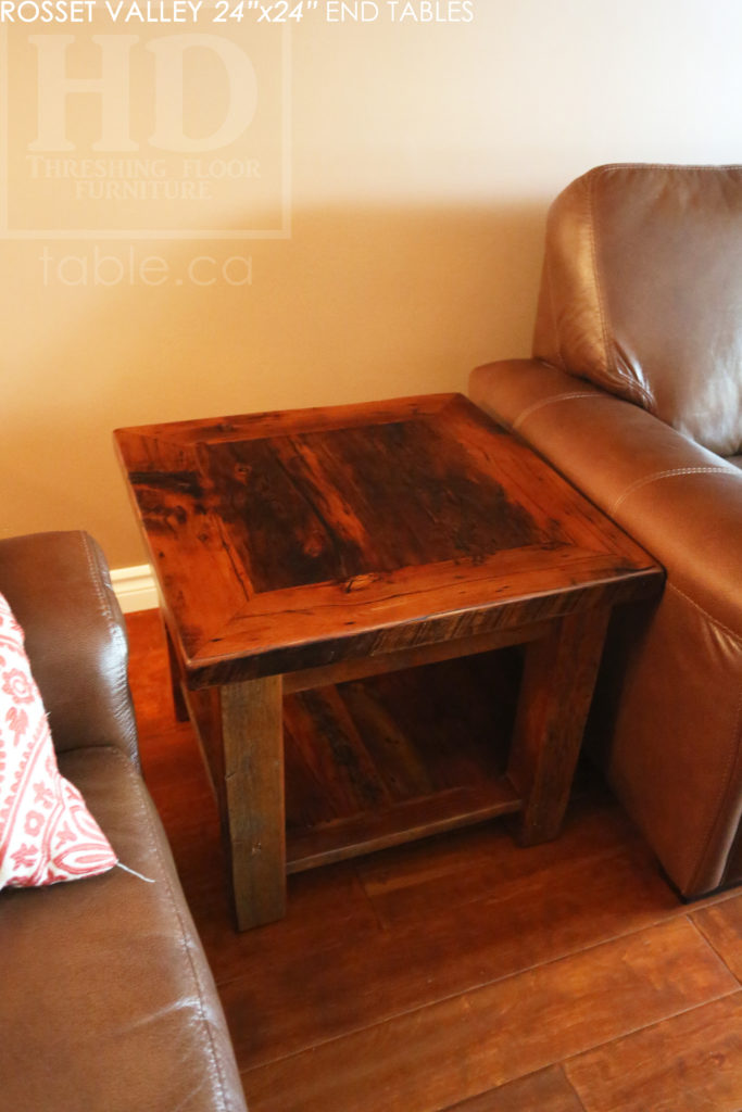 end table, reclaimed wood end table, custom end table, hemlock, barnwood end table, reclaimed wood furniture Ontario, HD Threshing Floor Furniture, distressed, farmhouse, rustic, farmhouse, cottage, epoxy, gerald reinink