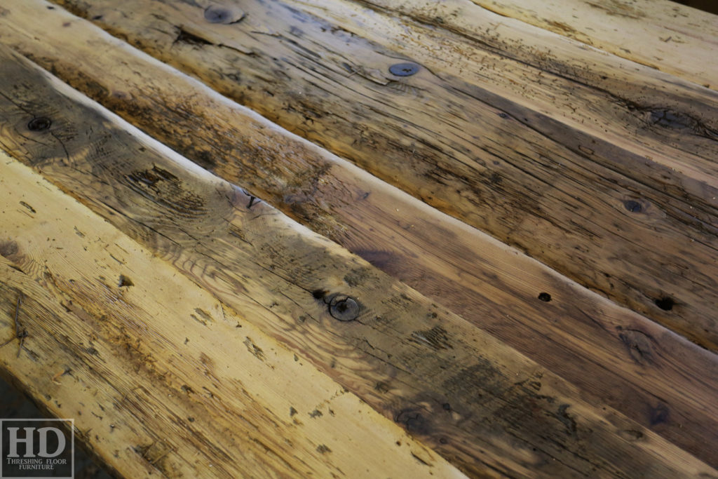 reclaimed wood table, ottawa ontario, modern table, custom barnwood table, hd threshing, hd threshing floor furniture, epoxy, rustic, farmhouse, solid wood, gerald reinink