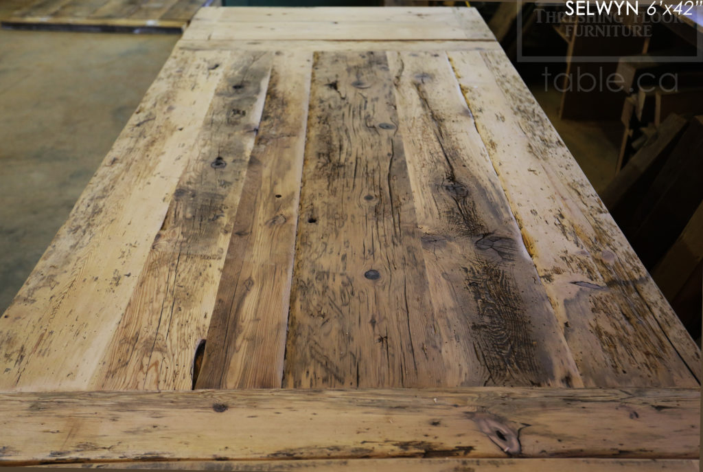 reclaimed wood table, ottawa ontario, modern table, custom barnwood table, hd threshing, hd threshing floor furniture, epoxy, rustic, farmhouse, solid wood, gerald reinink