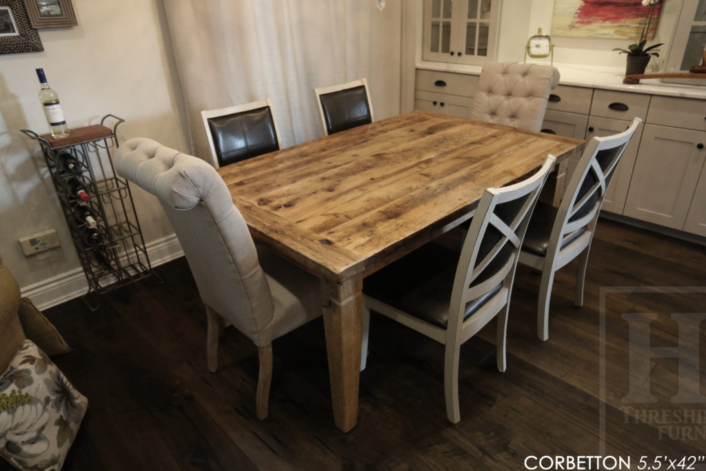 reclaimed wood table, epoxy, rustic table, farmhouse table, gerald reinink