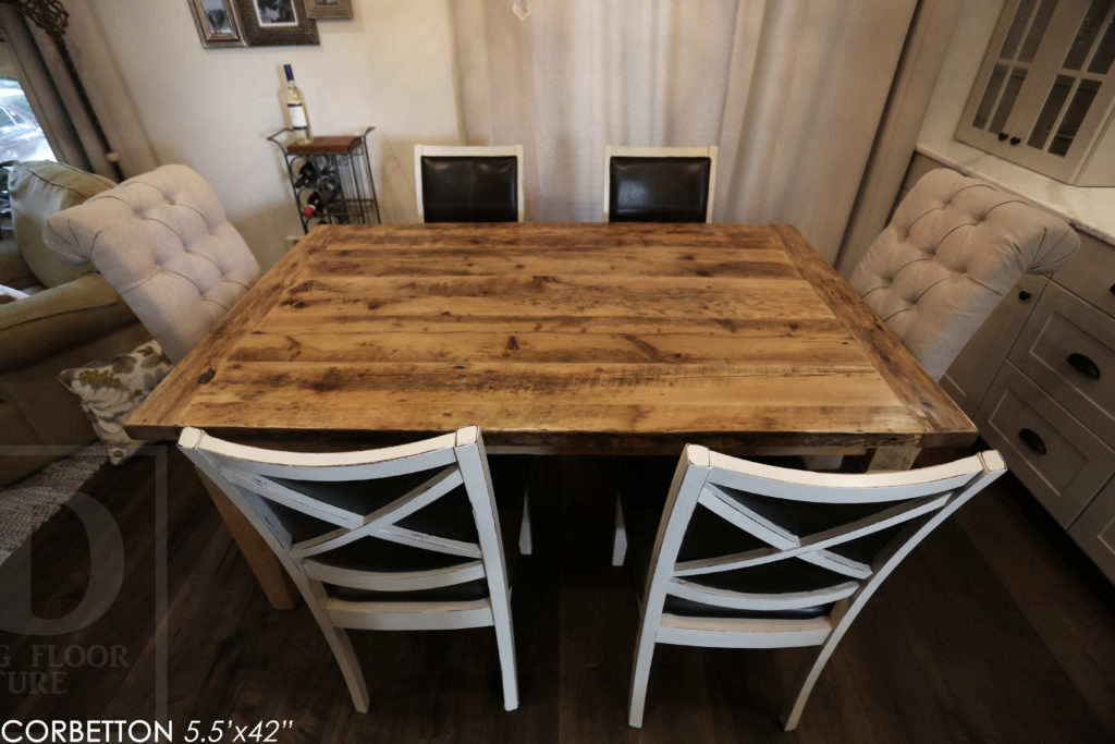 reclaimed wood table, epoxy, rustic table, farmhouse table, gerald reinink