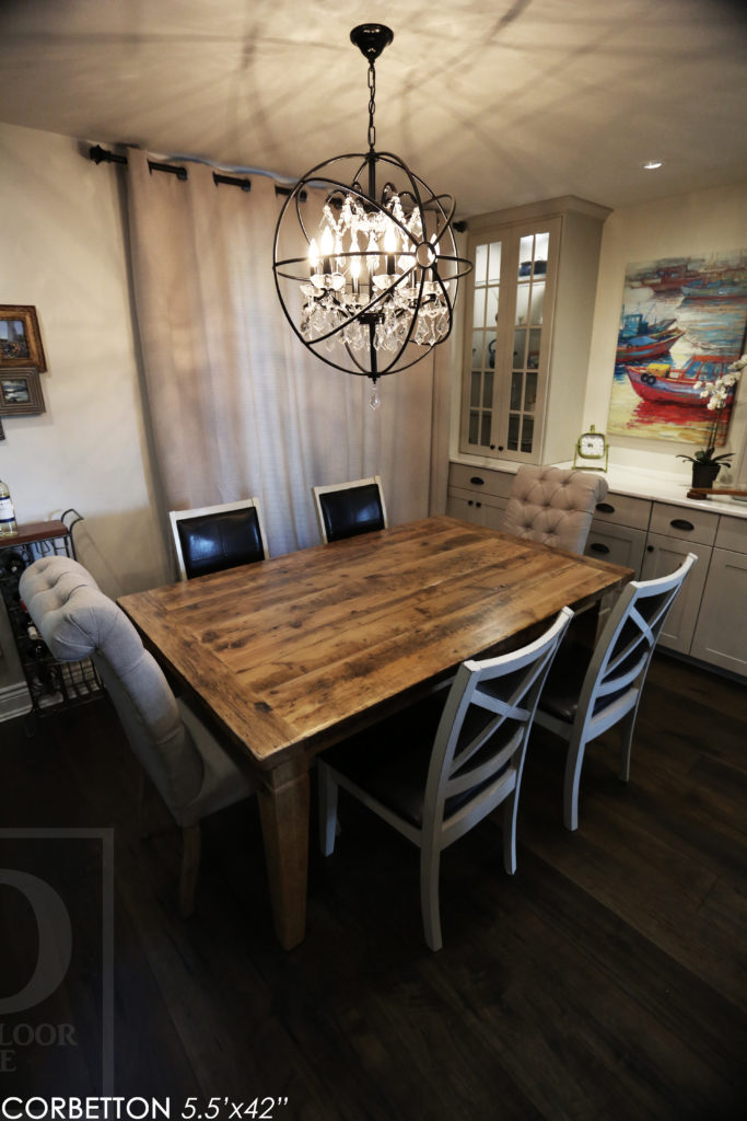 reclaimed wood table, epoxy, rustic table, farmhouse table, gerald reinink