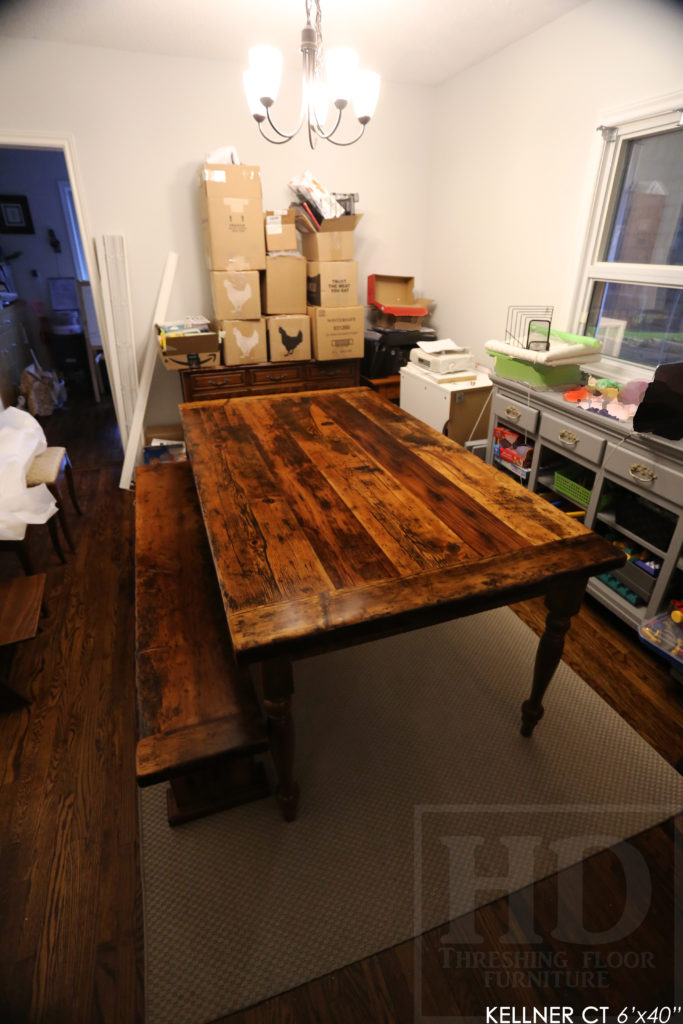 Reclaimed Wood Harvest Table for Toronto Home Blog