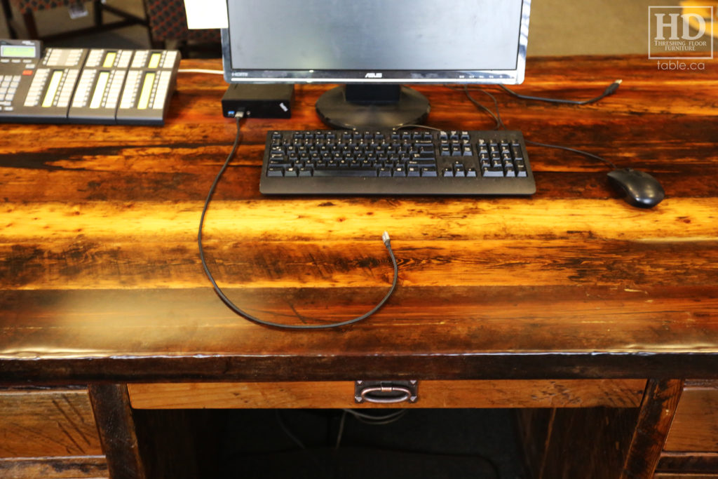 Custom Reclaimed Wood Desk by HD Threshing Floor Furniture