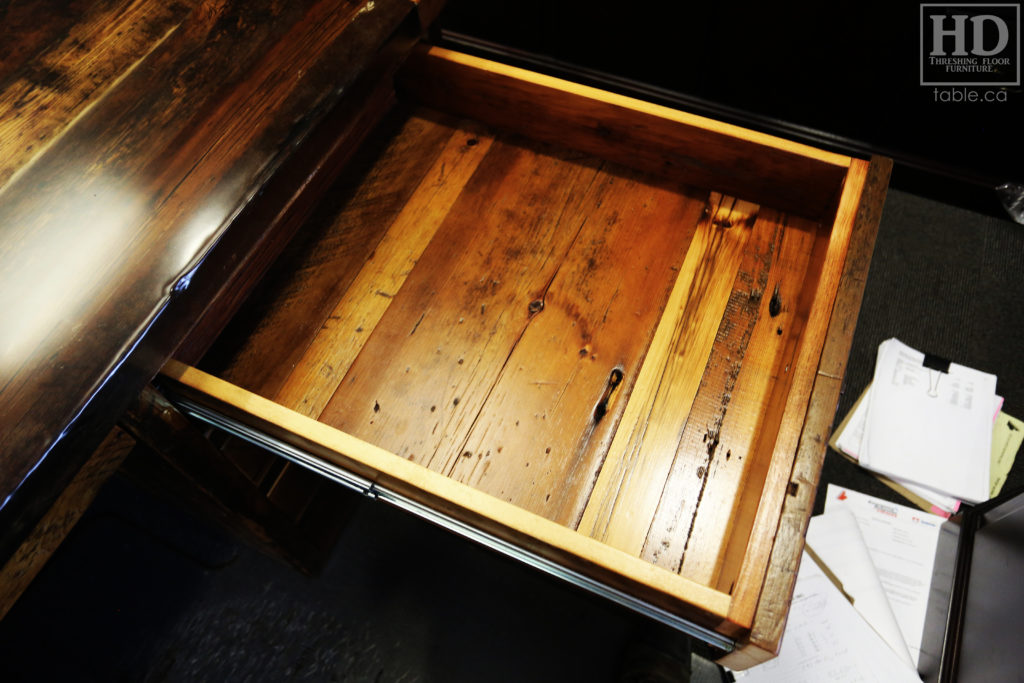 Custom Reclaimed Wood Desk by HD Threshing Floor Furniture