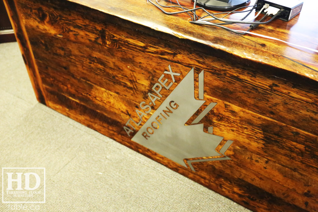 Custom Reclaimed Wood Desk by HD Threshing Floor Furniture