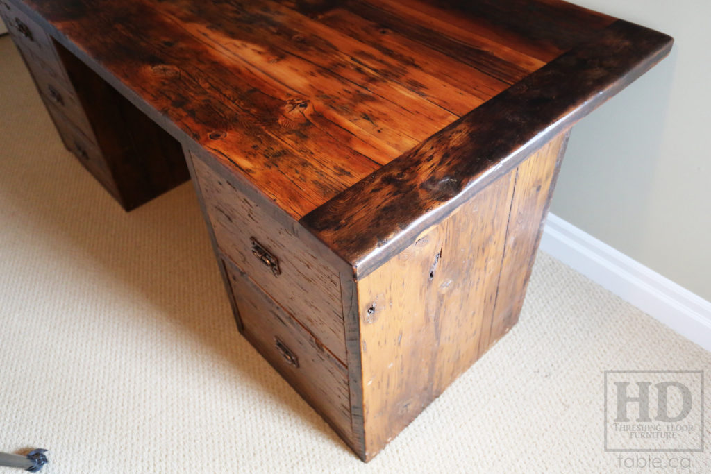 Ontario Reclaimed Wood Desk by HD Threshing Floor Furniture