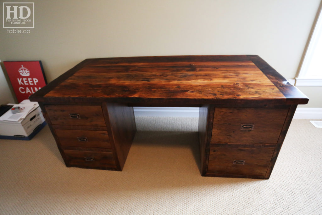 Ontario Reclaimed Wood Desk by HD Threshing Floor Furniture