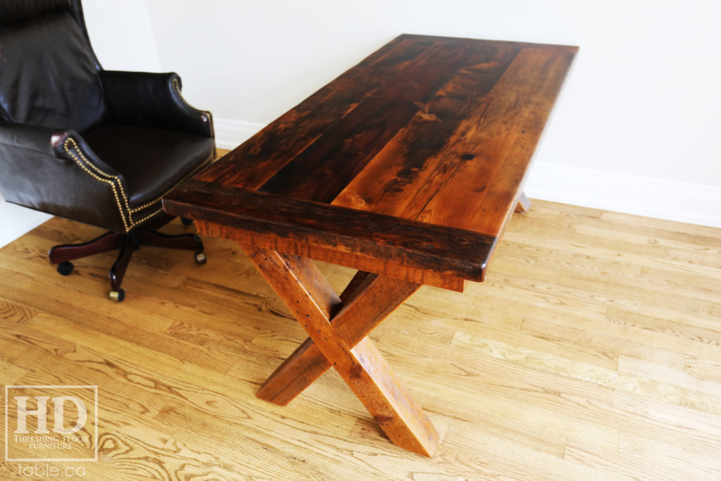 Sawbuck Reclaimed Wood Desk