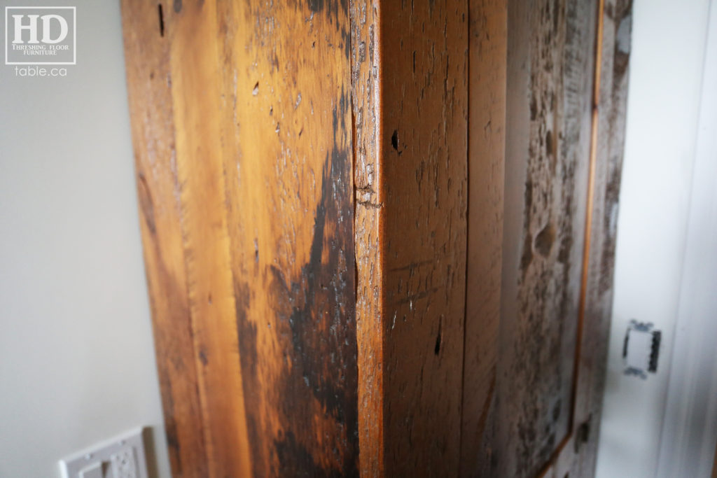 Reclaimed Wood Bathroom Hutch by HD Threshing Floor Furniture / www.table.ca
