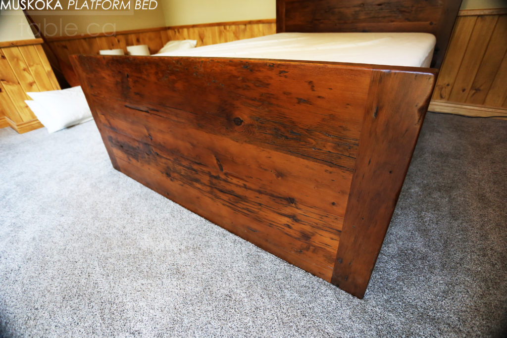 Muskoka Reclaimed Wood Cottage Bed by HD Threshing Floor Furniture