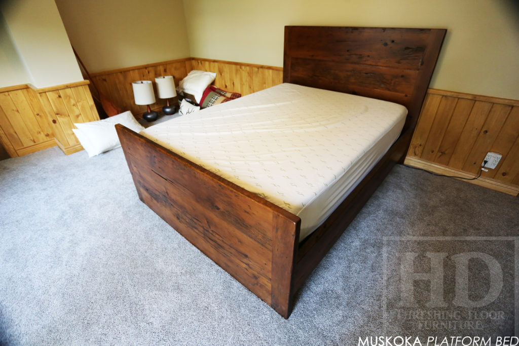 Muskoka Reclaimed Wood Cottage Bed by HD Threshing Floor Furniture