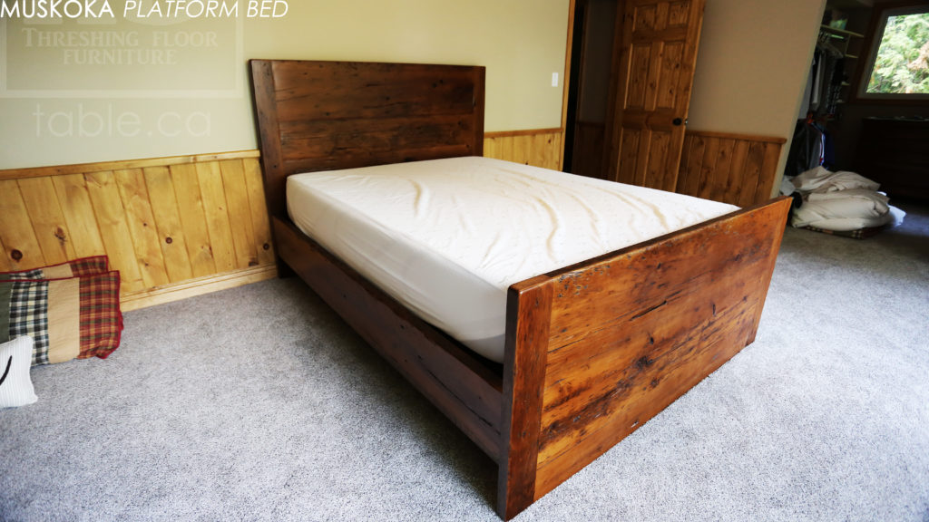 Muskoka Reclaimed Wood Cottage Bed by HD Threshing Floor Furniture