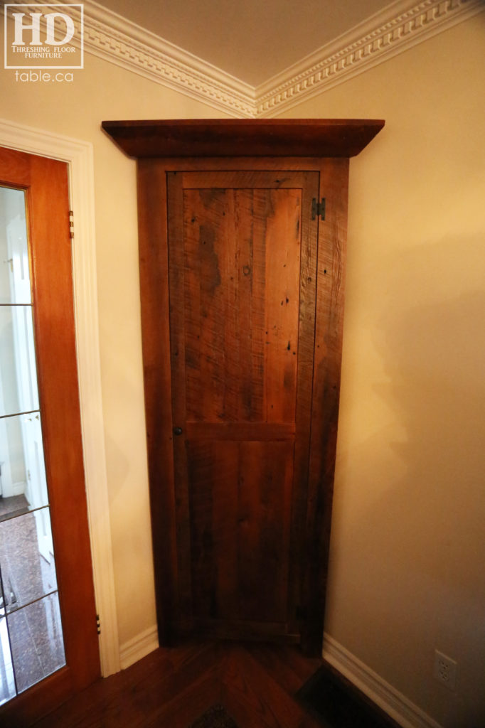Reclaimed Wood Corner Hutch by HD Threshing Floor Furniture