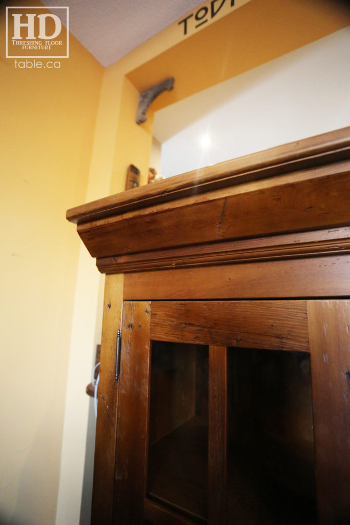 Reclaimed Wood Counter Top Hutch by HD Threshing Floor Furniture