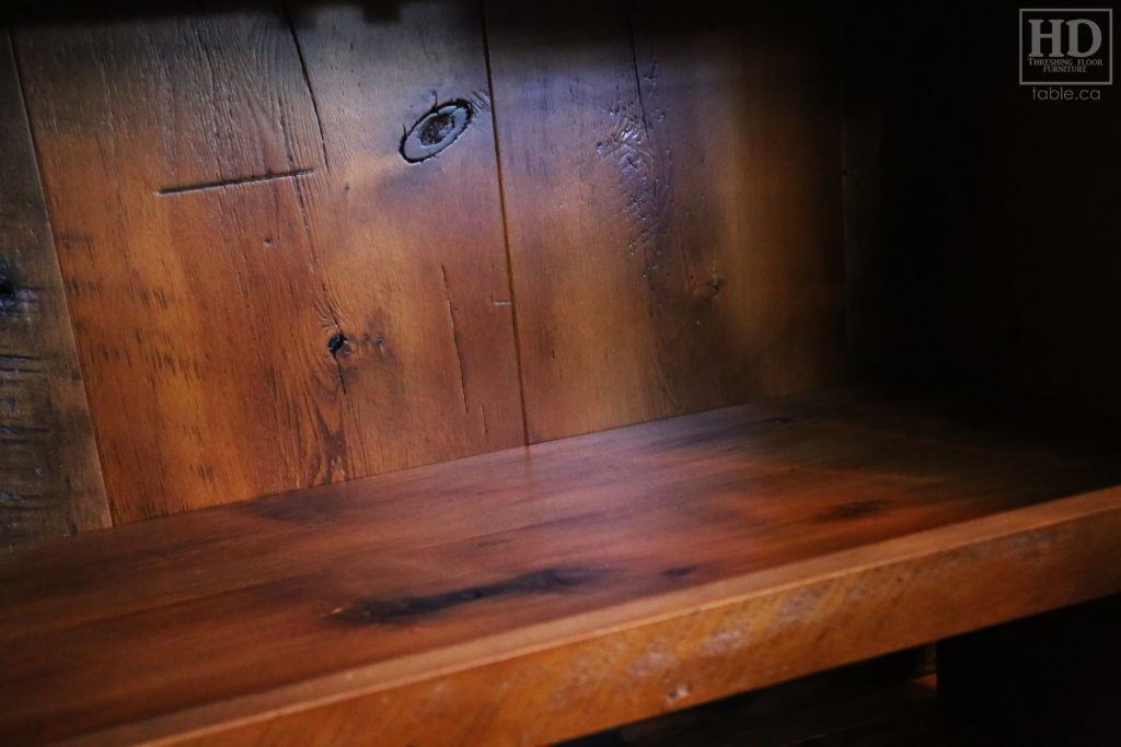 Reclaimed Wood Counter Top Hutch by HD Threshing Floor Furniture