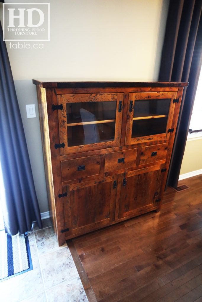 Custom Reclaimed Wood Hutch by HD Threshing Floor Furniture