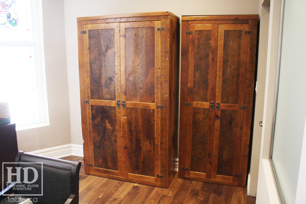 Reclaimed Wood Office Storage Hutch by HD Threshing Floor Furniture