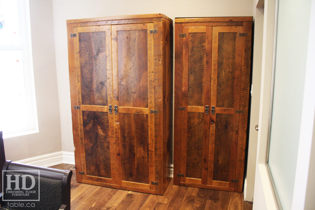 Reclaimed Wood Office Storage Hutch by HD Threshing Floor Furniture