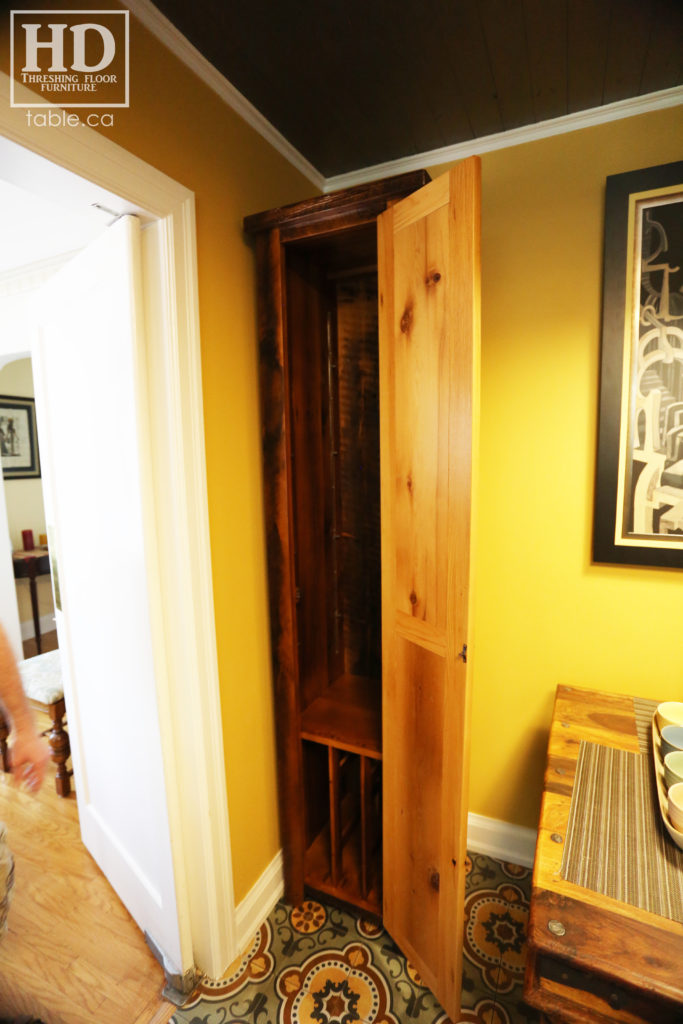 Small Reclaimed Wood Corner Hutch by HD Threshing Floor Furniture