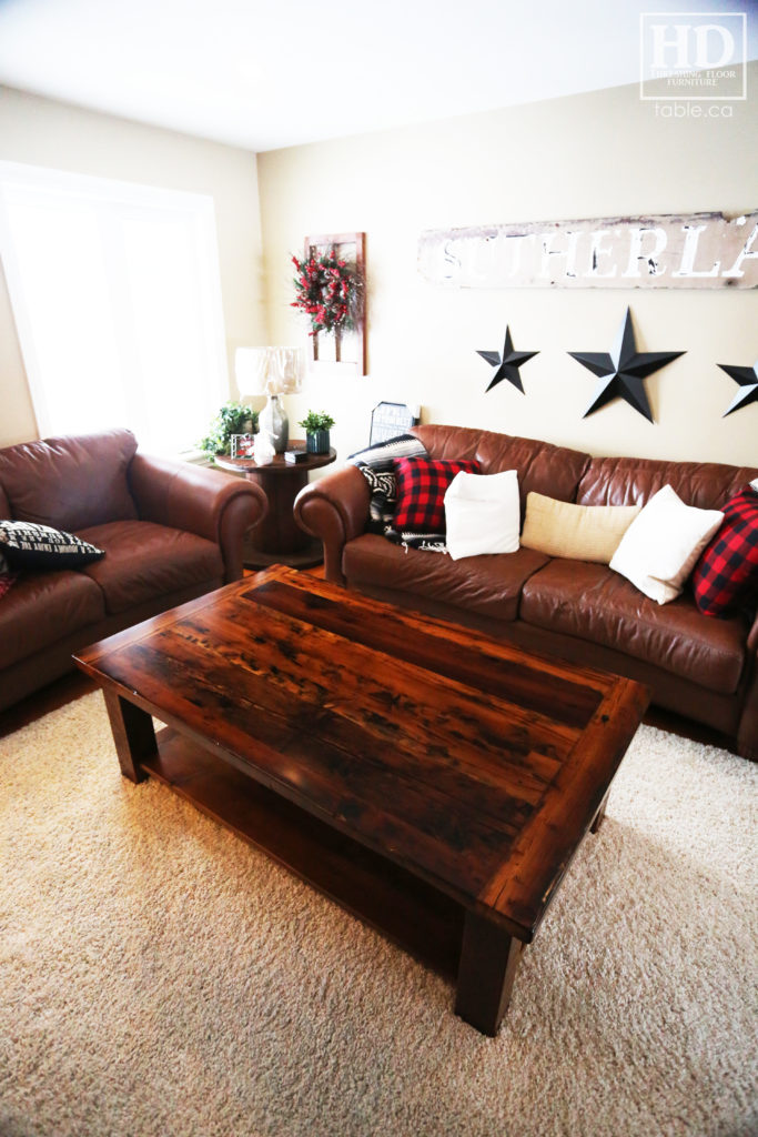 Reclaimed Wood Coffee Table by HD Threshing Floor Furniture / www.table.ca