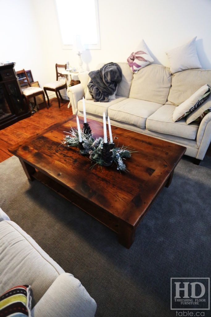 Barnwood Coffee Table made by HD Threshing Floor Furniture / www.hdthreshing.com