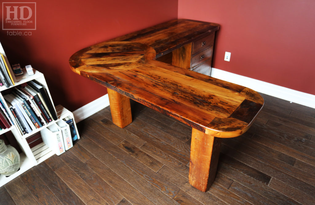 Custom L Shaped Desk by HD Threshing Floor Furniture