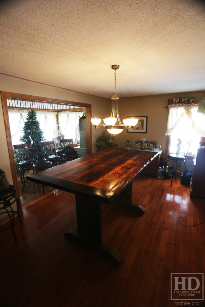 Reclaimed Wood Trestle Table Island / www.table.ca