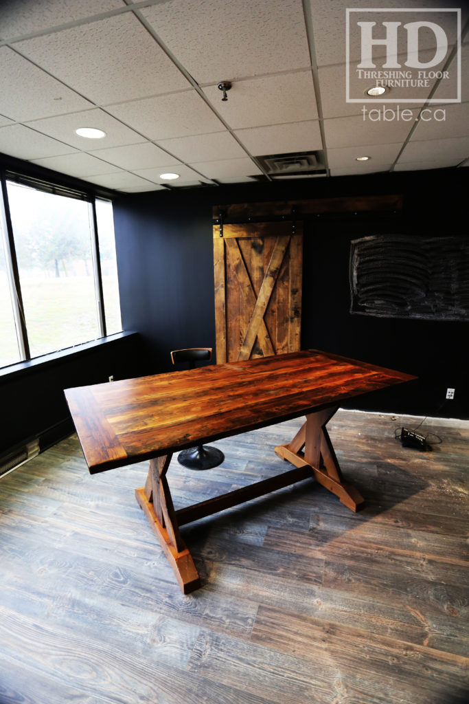 Reclaimed Wood Boardroom Table by HD Threshing Floor Furniture