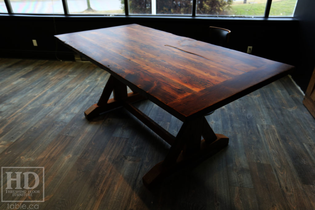 Reclaimed Wood Boardroom Table by HD Threshing Floor Furniture / www.table.ca