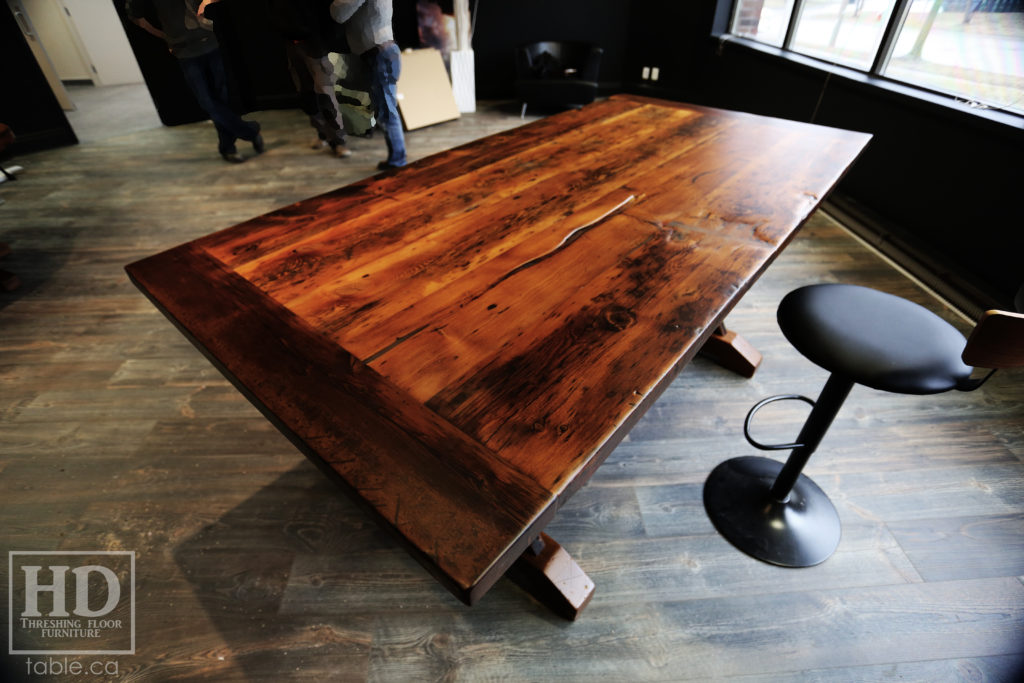 Reclaimed Wood Boardroom Table by HD Threshing Floor Furniture / www.table.ca