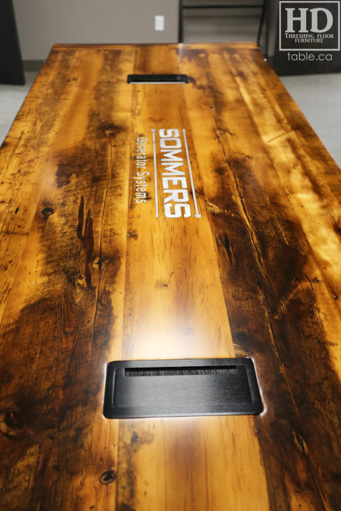 Stratford, Ontario Reclaimed Wood Boardroom Table by HD Threshing Floor Furniture / www.table.ca