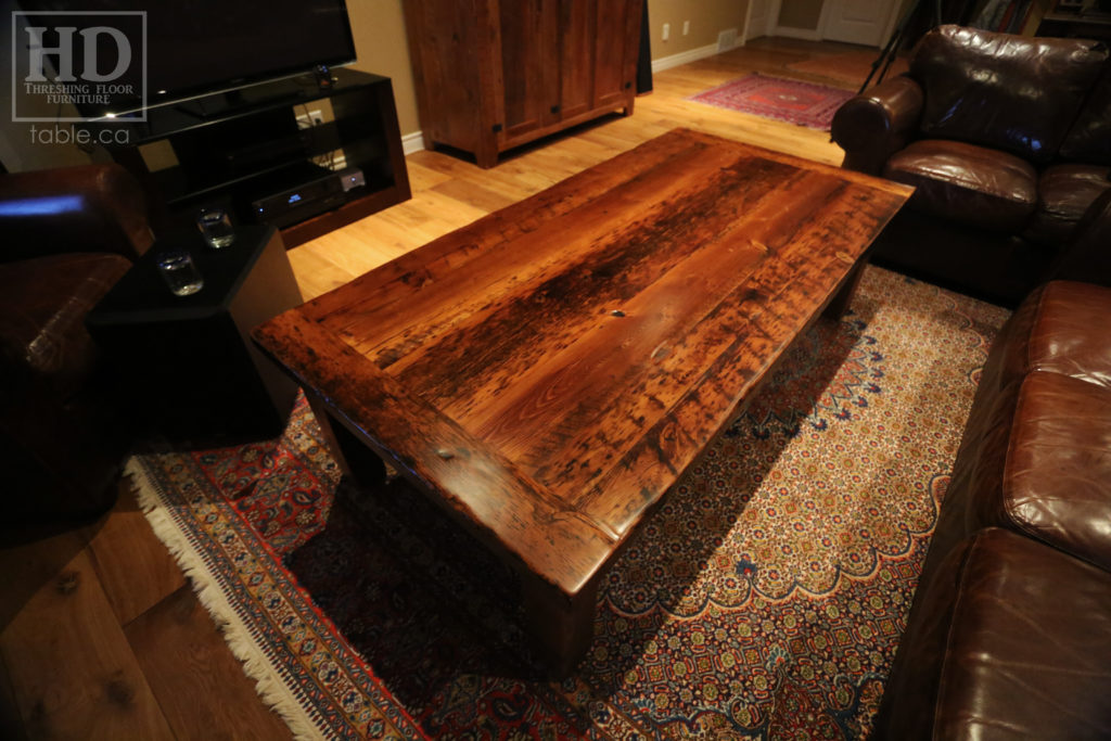 Cottage Coffee Table made from Ontario Barnwood by HD Threshing Floor Furniture / www.table.ca
