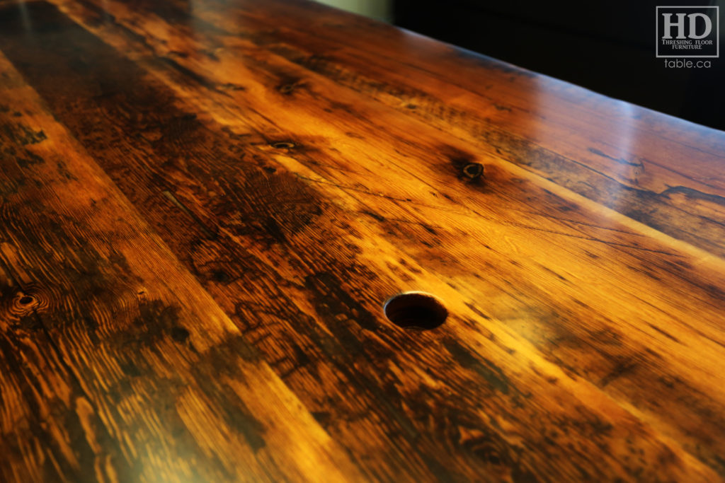Ottawa Reclaimed Ontario Barnwood Boardroom Table by HD Threshing Floor Furniture / www.table.ca