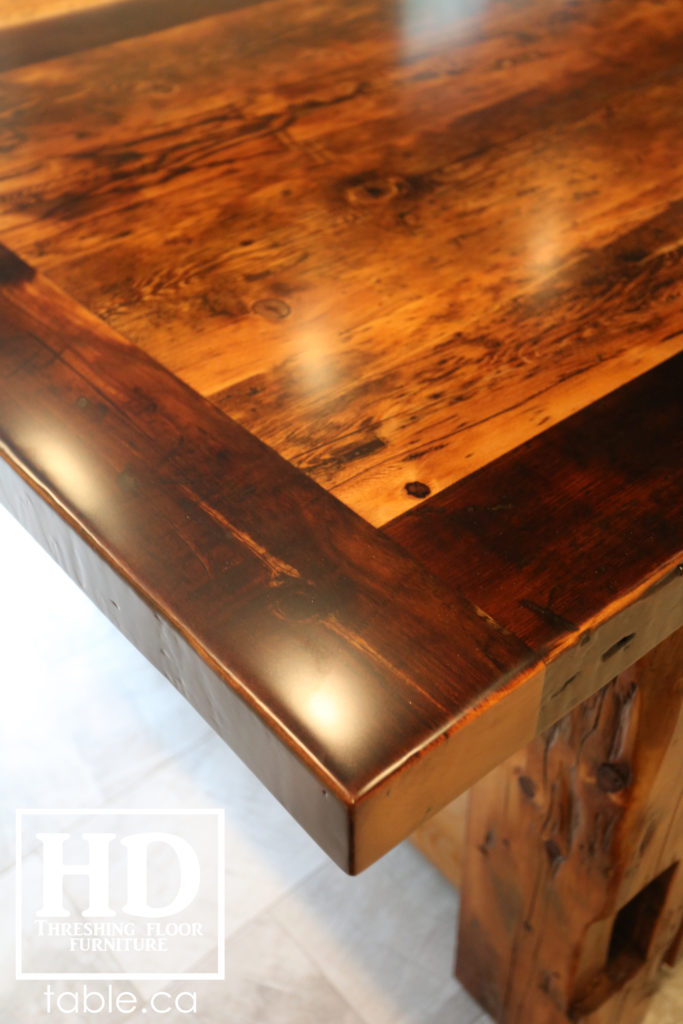 Heavy Duty Reclaimed Wood Island by HD Threshing Floor Furniture / www.table.ca